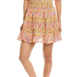 Stellah Multicolor Floral Skater Skirt